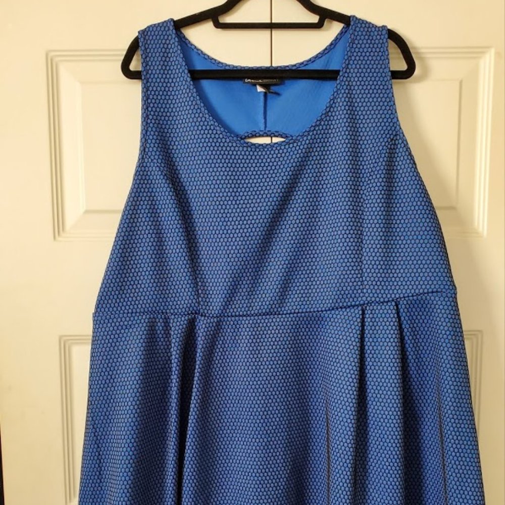 26W Lane Bryant Blue Dress